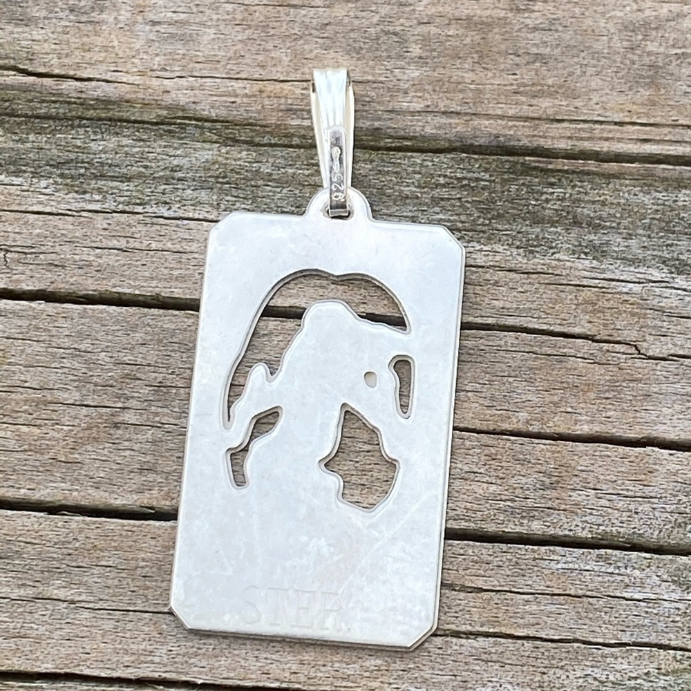 World Tarot Card Pendant solid .925 Sterling Silver dainty Made in USA - Picture 13 of 13